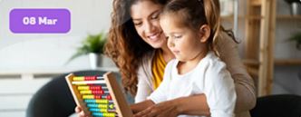 Mother and child learning